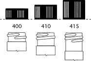 Cap neck finish diagrams, part A